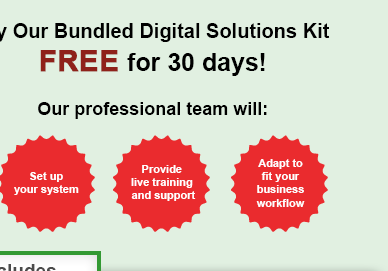 Try our bundled digital solutions kit free for 30 days