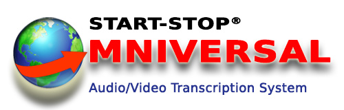 Start-Stop® OMNIVERSAL Audio/Video/DVD Transcription System Logo